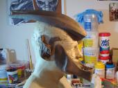 Male turian lower jaw and crest sculpture