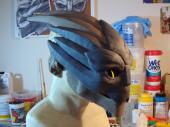 Male turian lower jaw and crest sculpture