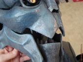 Male turian resin mask with teeth installed