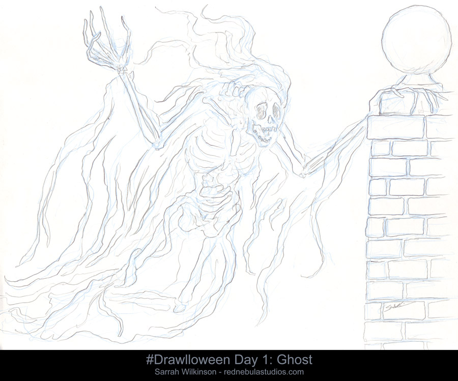 Drawlloween 2015 Day 1: Ghost