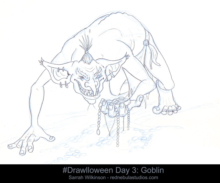 Drawlloween 2015 Day 3: Goblin