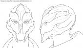 Female turian marking guide base